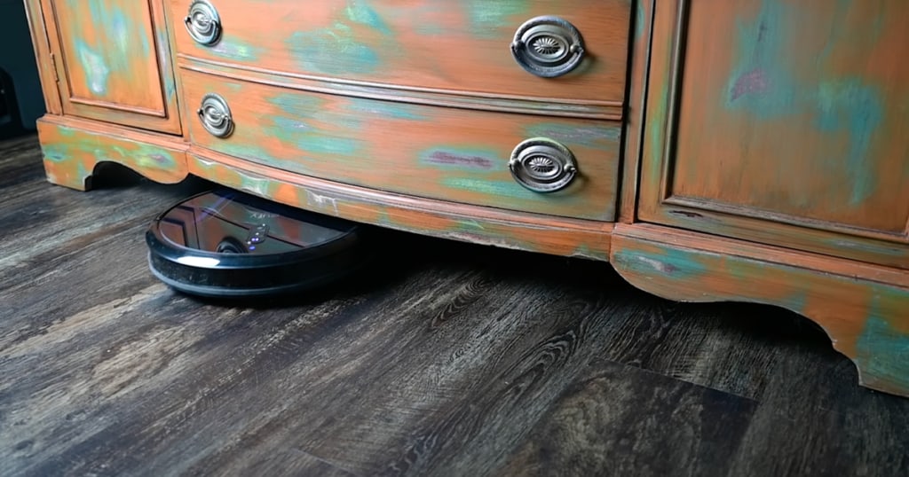 Eufy Clean G40 Plus Cleaning Under Low Furniture