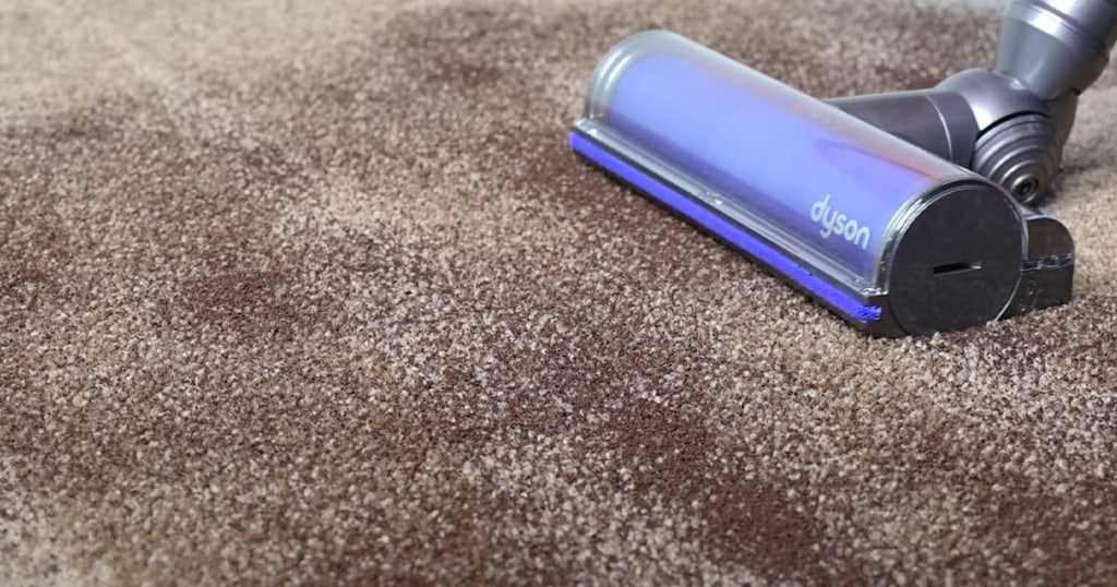 Dyson V12 Detect Slim Cleaning Fine Debris on Carpet