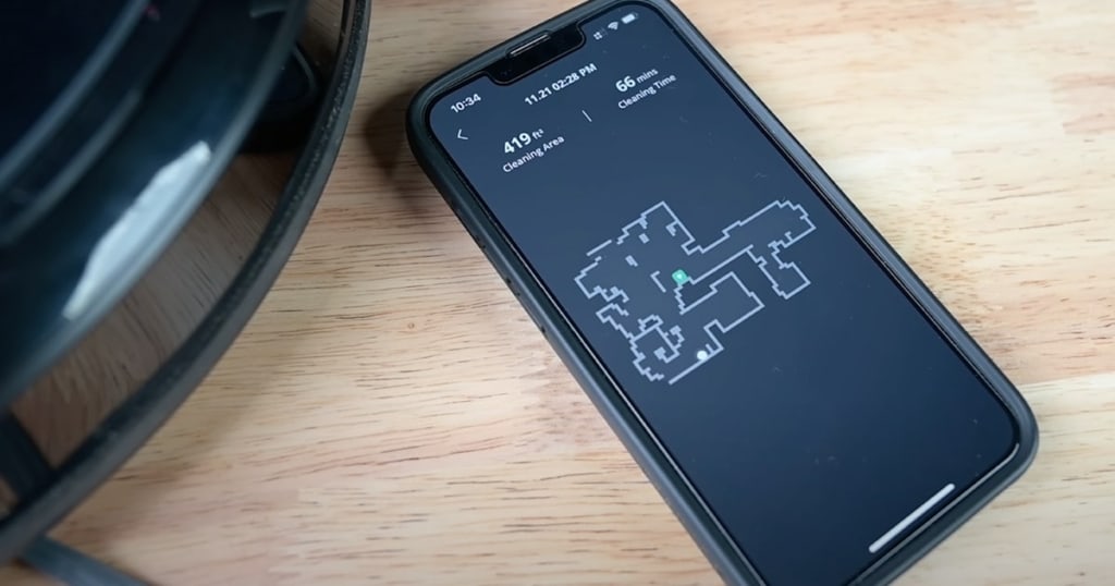 Reviewing our G30's map in the Eufy Clean App