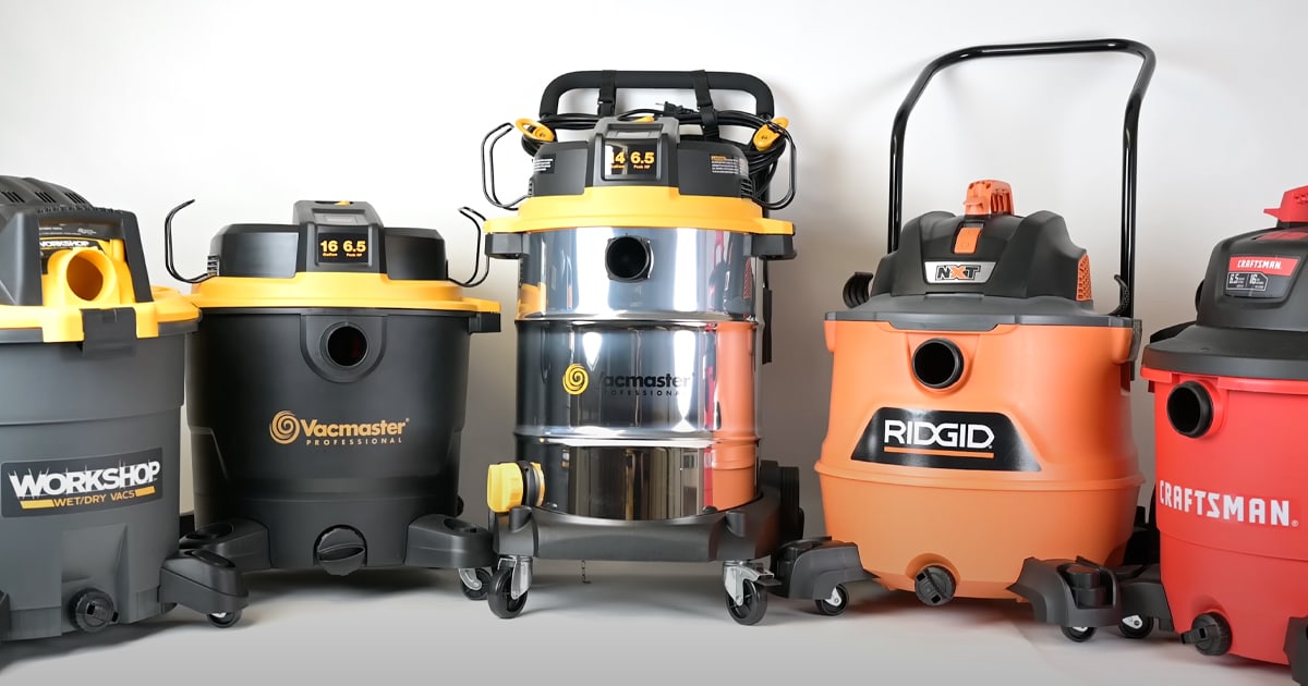 6.5 HP Shop Vac Models Tested and Compared