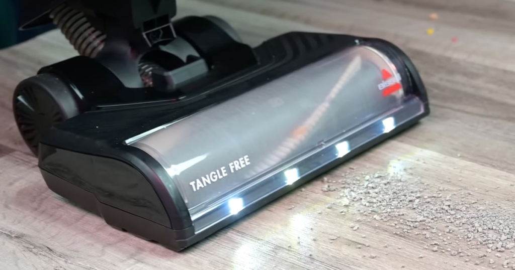 Cleaning Larger Debris on Hard Floors