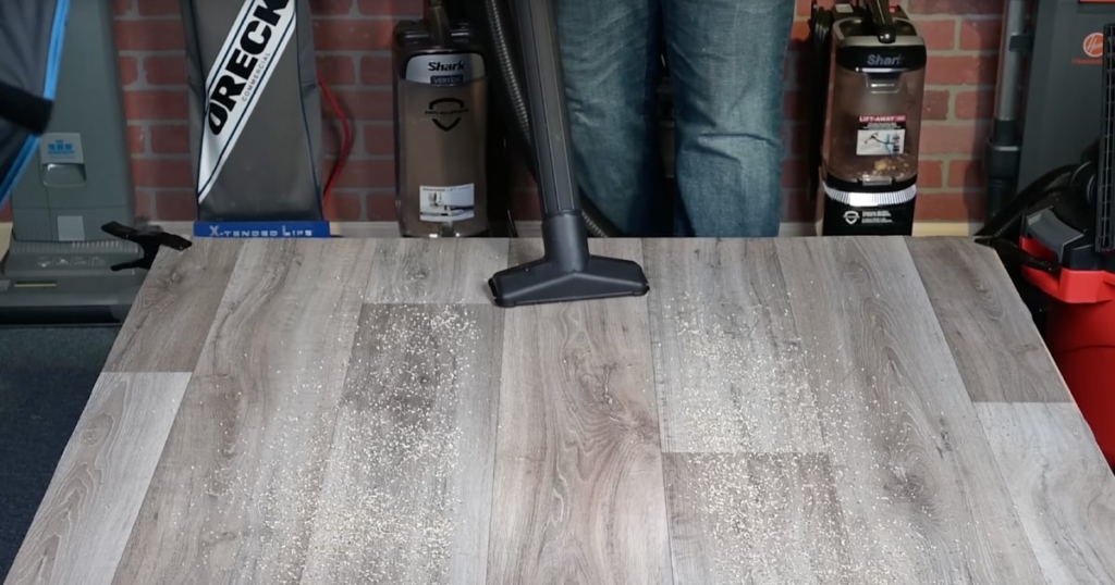 Shop Vacuum Hard Floor Debris Pickup Test