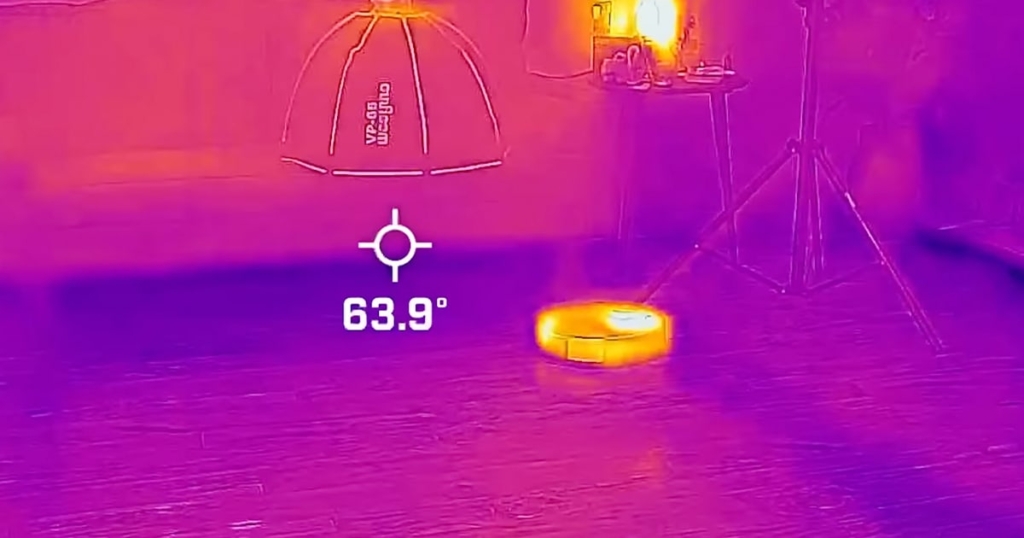 Flir Imagery Showing Mopping Pad Water Coverage - S7 MaxV Ultra and Deebot X1 Omni