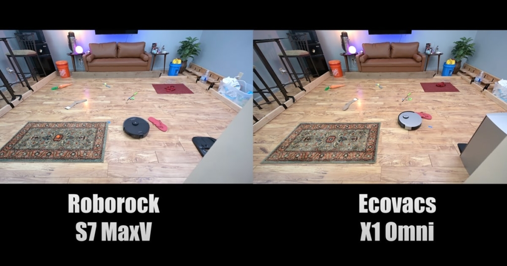 避障测试 - Roborock S7 MaxV Ultra 与 Ecovacs Deebot X1 Omni