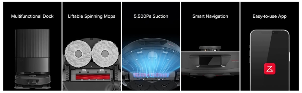 Roborock добавя Q Revo Robot Vacuum & Mop към уебсайта на САЩ 3 Функции на Q Revo