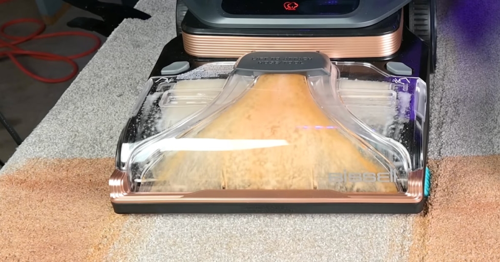 Cleaning Carpet - Bissell Revolution HydroSteam Pet Carpet Cleaner Review