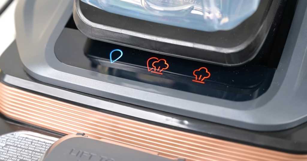 Indicators for Steam and Carpet Cleaning Modes - Bissell Revolution HydroSteam Pet Carpet Cleaner Review