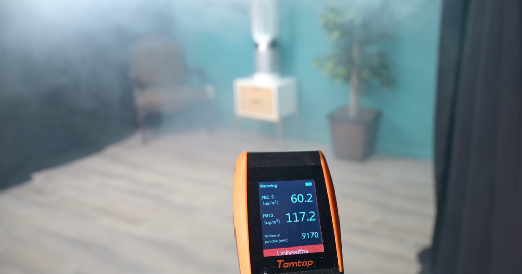 Measuring Particle Levels - Dyson Pure Hot plus Cool HP04 vs Alen BreatheSmart 75i