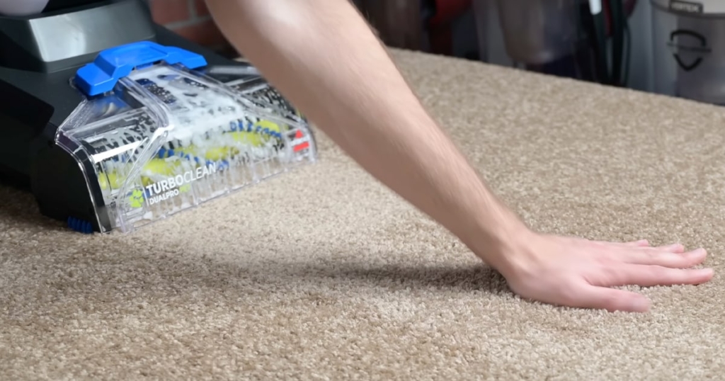 Testing Wet and Dried-on Carpet Cleaning