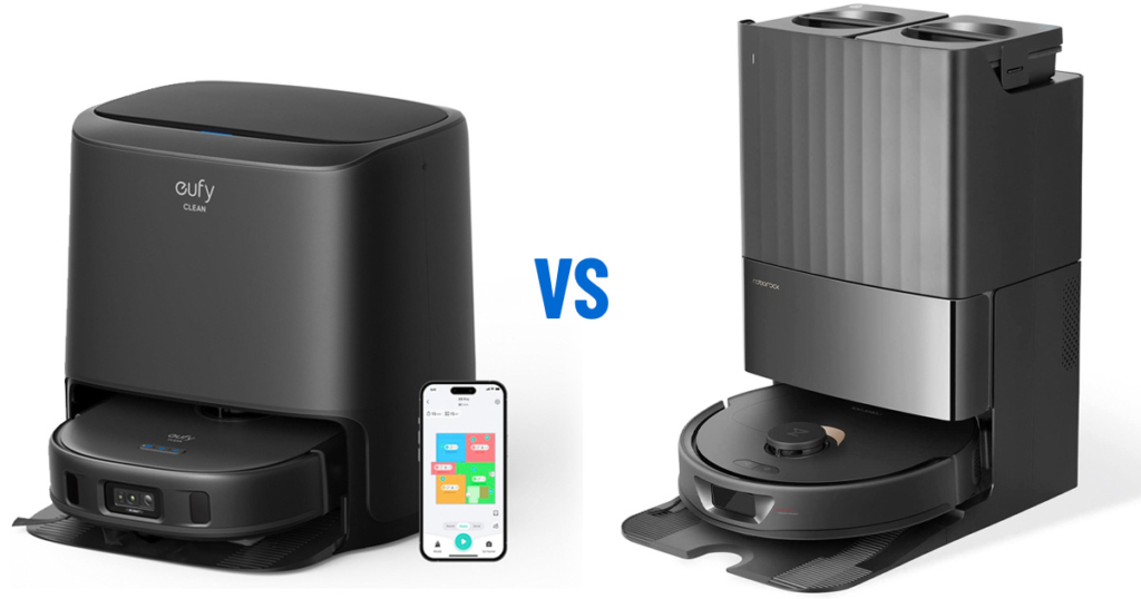 Eufy X9 Pro and Roborock Q Revo Side-by-Side