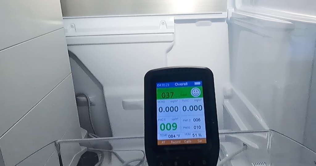 IQAir HealthPro Plus taking our VOC reduction test