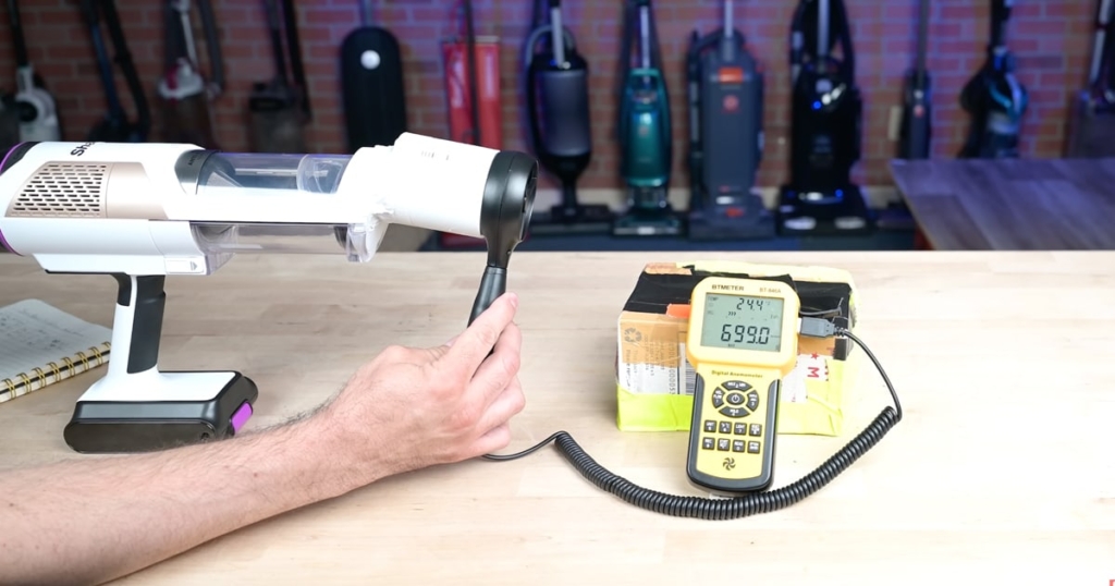Measuring Suction and Airflow of the Shark Detect Pro Cordless